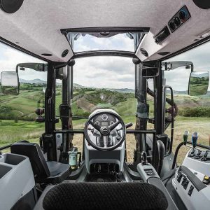 the inside of the Valtra A series cab